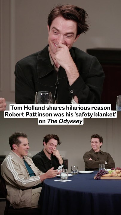 Tom Holland Shares Hilarious Reason Robert Pattinson Was His ‘Safety Blanket’ on ‘The Odyssey’