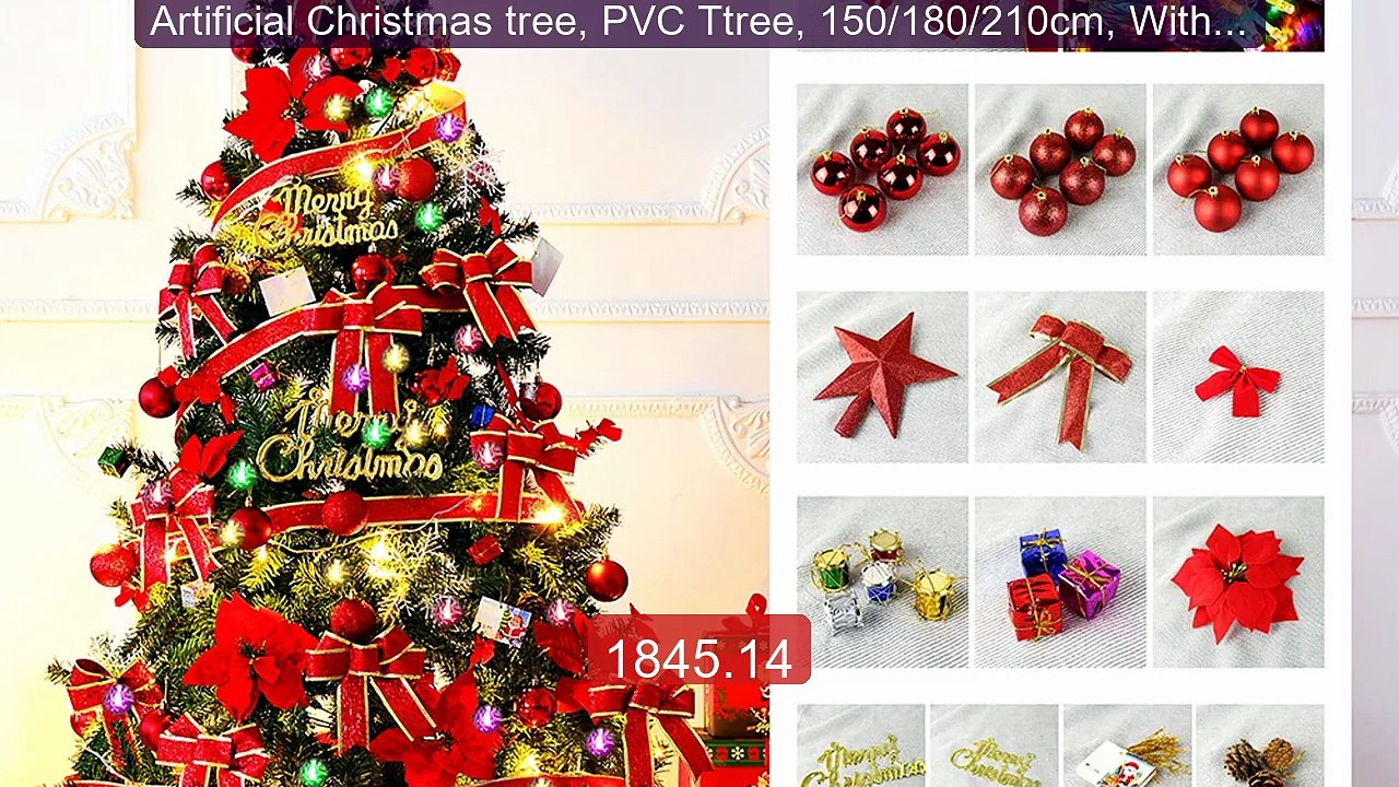 Artificial Christmas tree, PVC Ttree, 150/180/210cm, With Ligh... -- Best Buy 2026 | Great Quality!