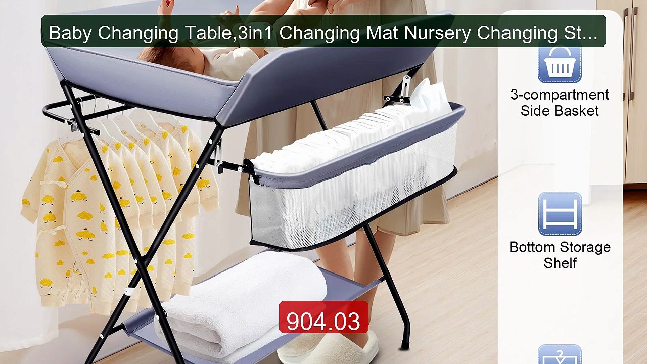 Baby Changing Table,3in1 Changing Mat Nursery Changing Statio... -- Amazing Value 2026 | Must Have!