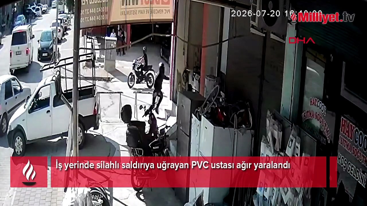 İş yerine silahlı baskın! Peş peşe kurşunların hedefi oldu; görüntüler kan dondurdu