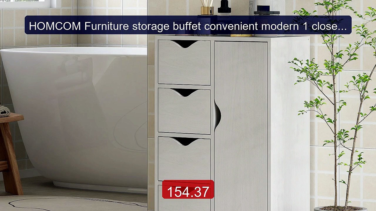 HOMCOM Furniture storage buffet convenient modern 1 closet ... -- Top Pick 2026 | Unbeatable Price!