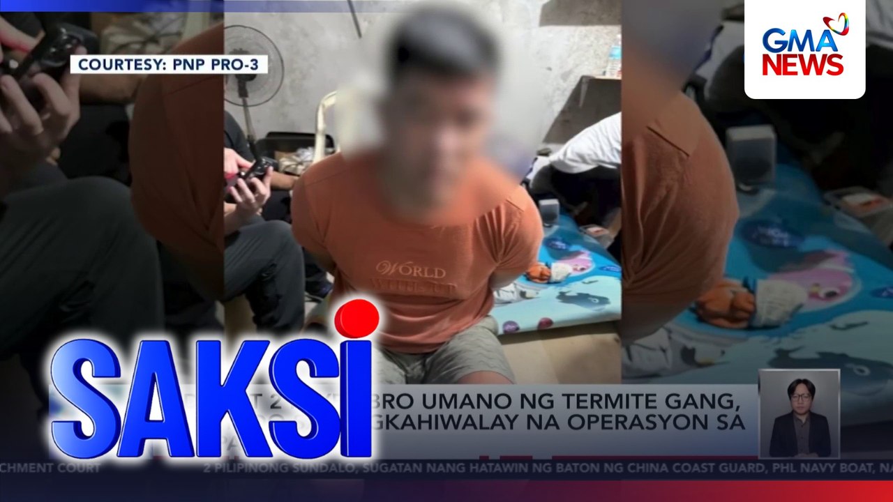 Lider at 2 miyembro umano ng termite gang, arestado sa magkahiwalay na operasyon sa Pampanga | Saksi