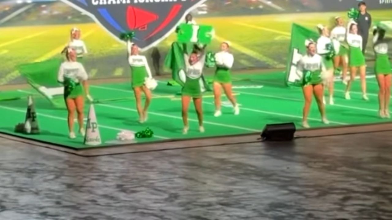 Flag Comes Off Pole During UIL Performance