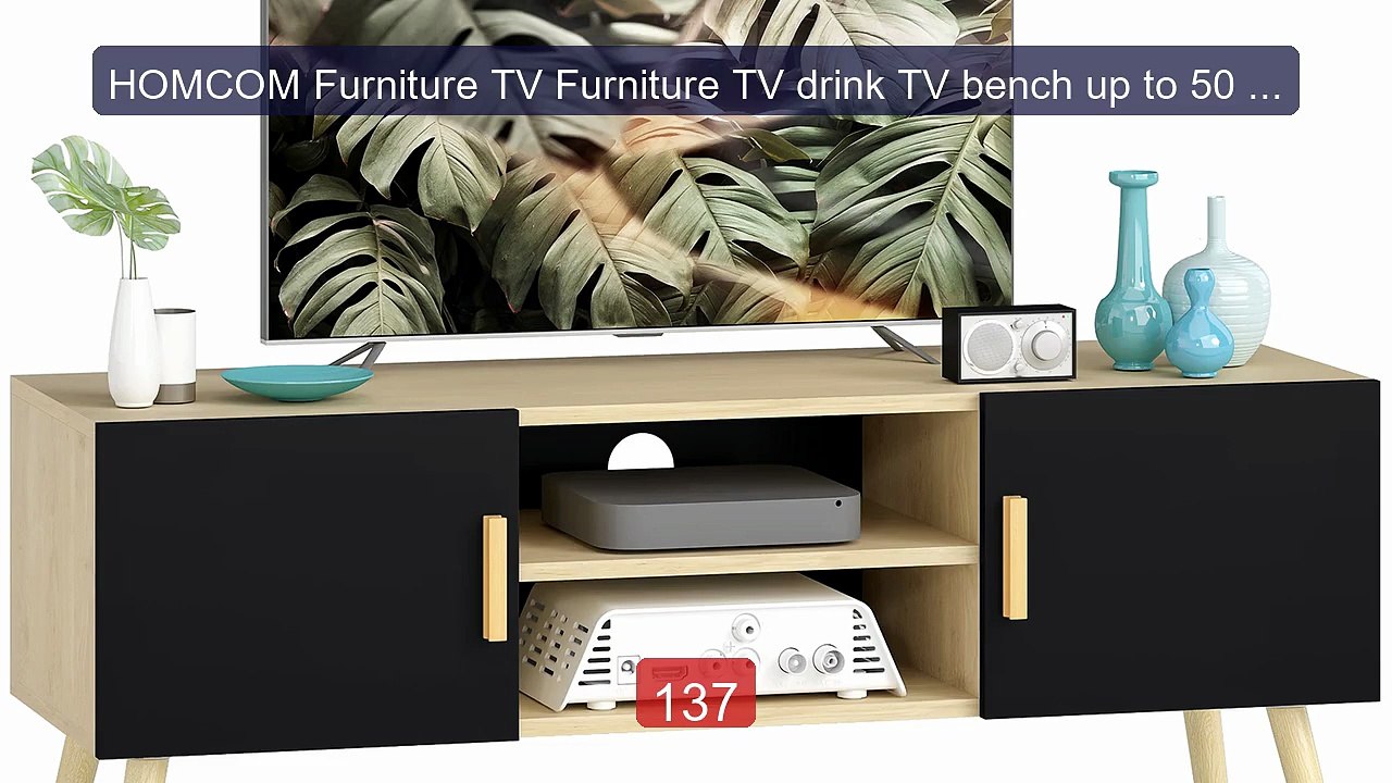 HOMCOM Furniture TV Furniture TV drink TV bench up to 50 inch ... -- Best Buy 2026 | Great Quality!