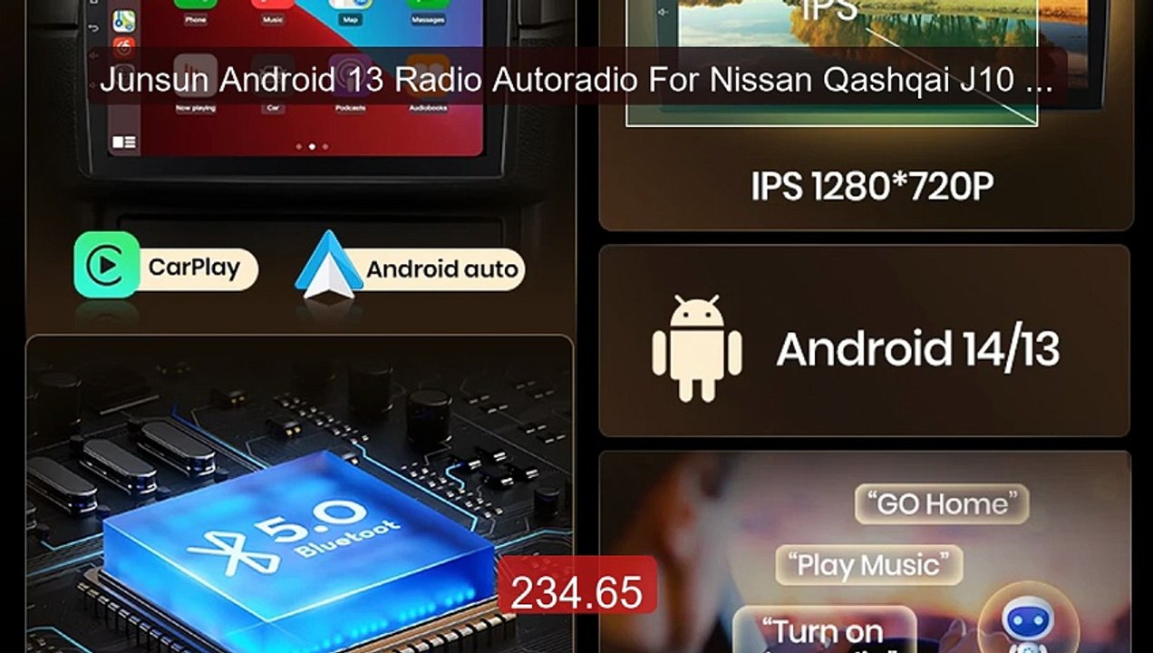 Junsun Android 13 Radio Autoradio For Nissan Qashqai J10 20... -- Top Pick 2026 | Unbeatable Price!