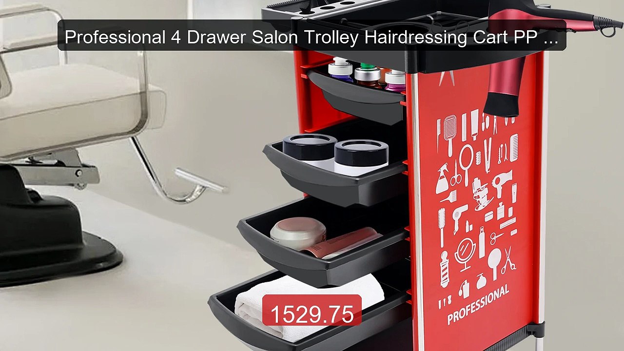 Professional 4 Drawer Salon Trolley Hairdressing Cart PP Rolli... -- Hot Deal 2026 | Limited Offer!