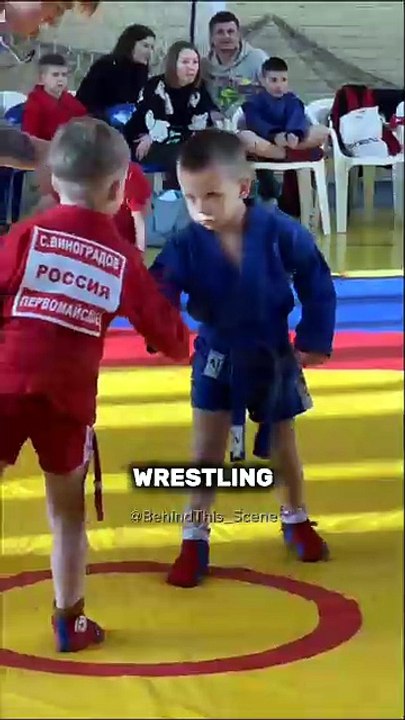 KID WRESTLER WINS WITH PURE INTIMIDATION 😱💪 #shorts
