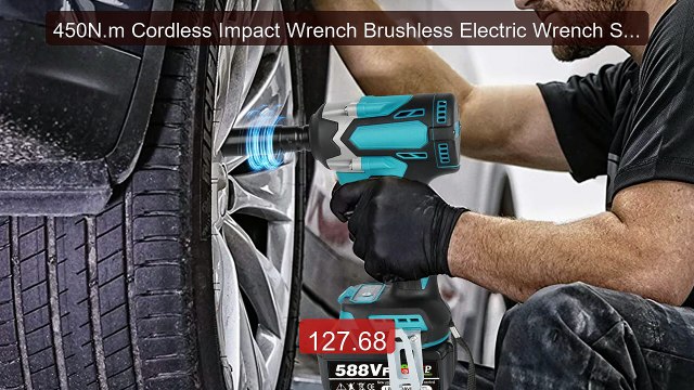 450N.m Cordless Impact Wrench Brushless Electric Wrench Screwd... Hot Deal 2026 | Limited Offer!
