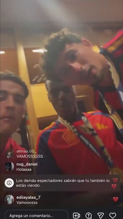 El ya histórico directo de Gavi dentro del vestuario de España tars ganar el Mundial