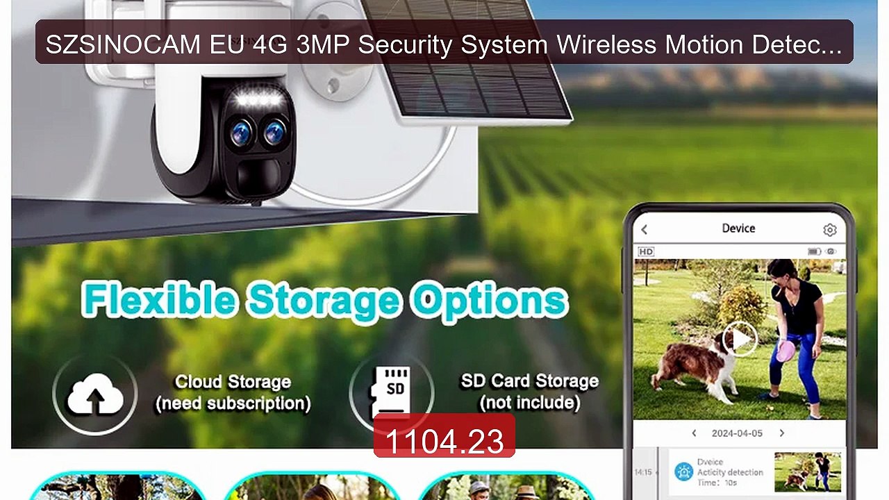 SZSINOCAM EU 4G 3MP Security System Wireless Motion Detection... -- Amazing Value 2026 | Must Have!