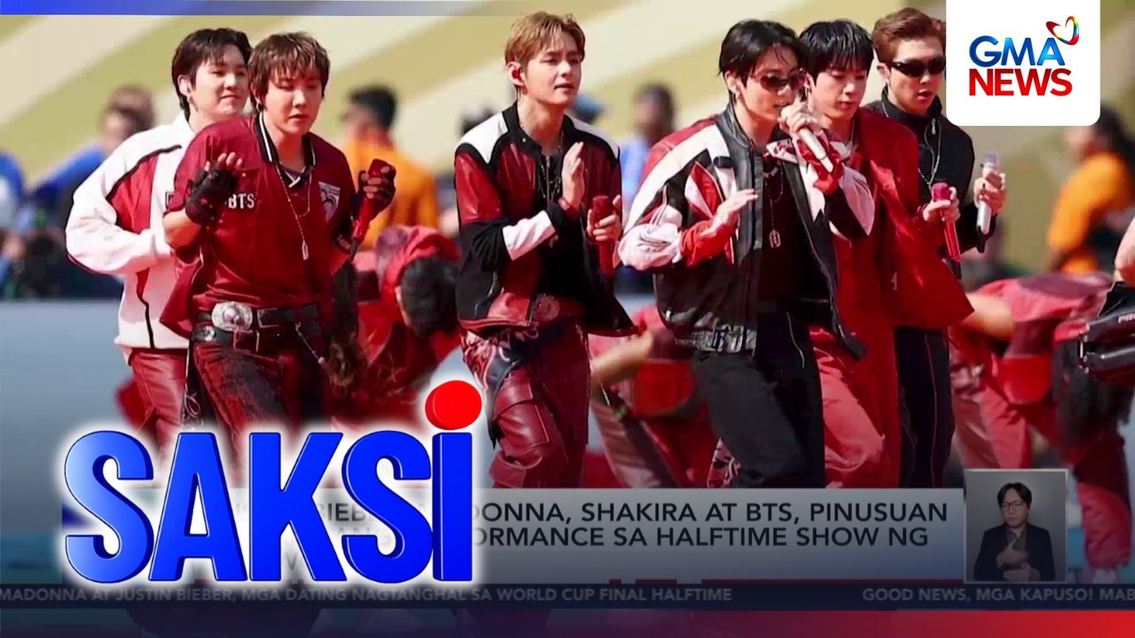 Justin Bieber, Madonna, Shakira at BTS, pinusuan sa kanilang performance sa halftime show ng FIFA World Cup | Saksi