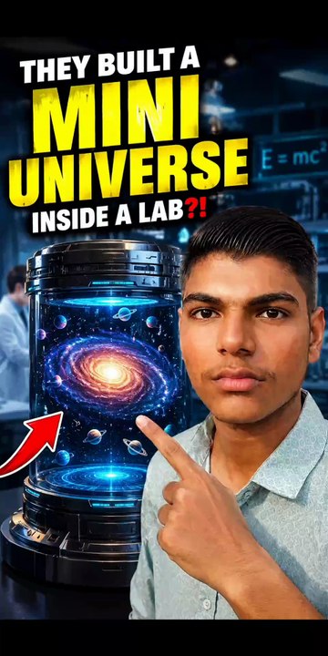 They literally built a MINI UNIVERSE inside a lab?! 😱💥 #spacefacts #sciencefacts #miniuniverse #factsvideo
