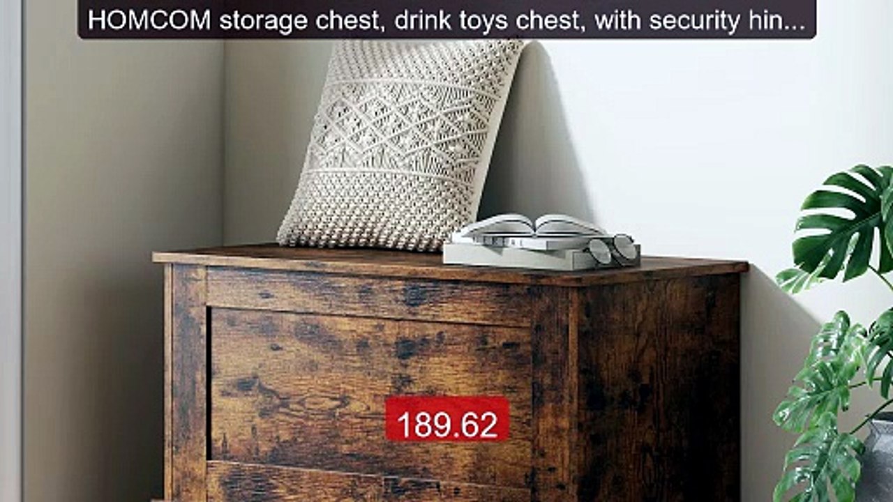 HOMCOM storage chest, drink toys chest, with security hinge, ... -- Amazing Value 2026 | Must Have!