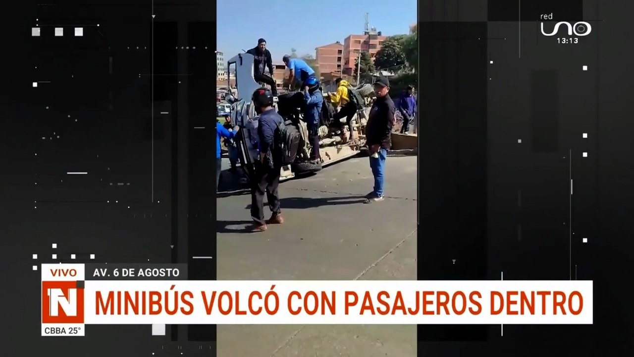 minibús volcó