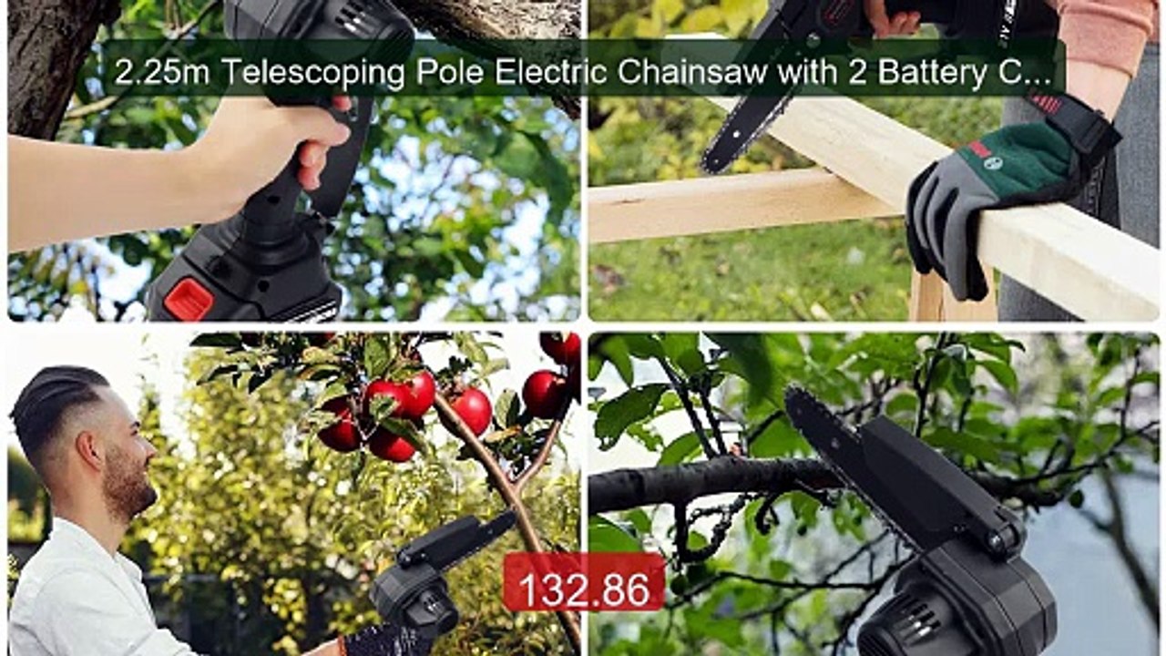 2.25m Telescoping Pole Electric Chainsaw with 2 Battery Cor... -- Top Pick 2026 | Unbeatable Price!