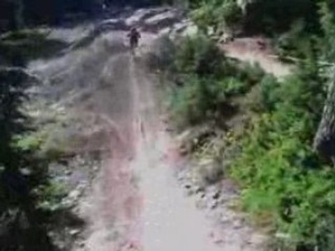 Whistler Downhill Biking - Garbonzo Freight Train Helmet Cam