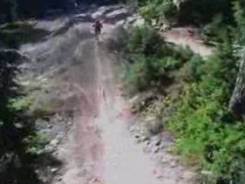 Whistler Downhill Biking - Garbonzo Freight Train Helmet Cam