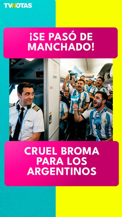 ¡Manchado! Este piloto le jugó una broma a sus pasajeros argentinos sobre el resultado de la Final del Mundial