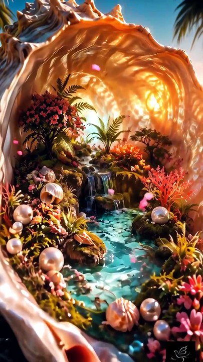 A Giant Seashell Hides a Secret World | Oceanic Surreal Fantasy in 4K