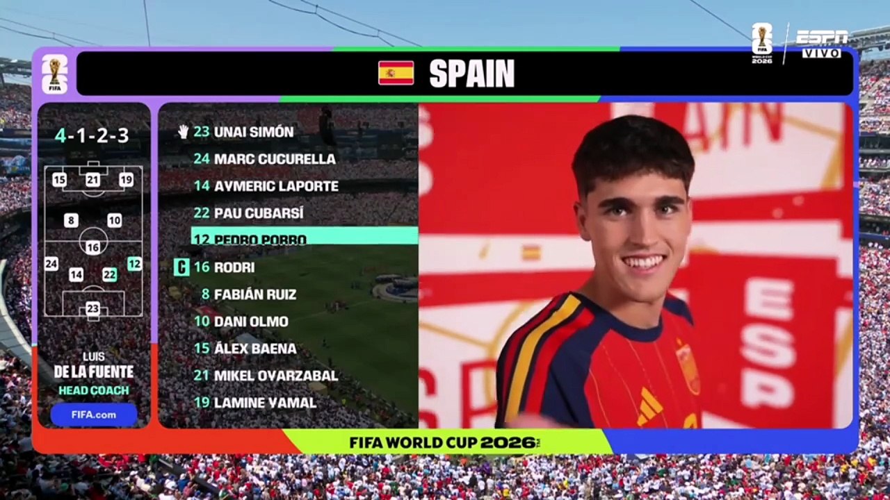 España 1 vs Argentina 0 | 1T | Final Mundial 2026