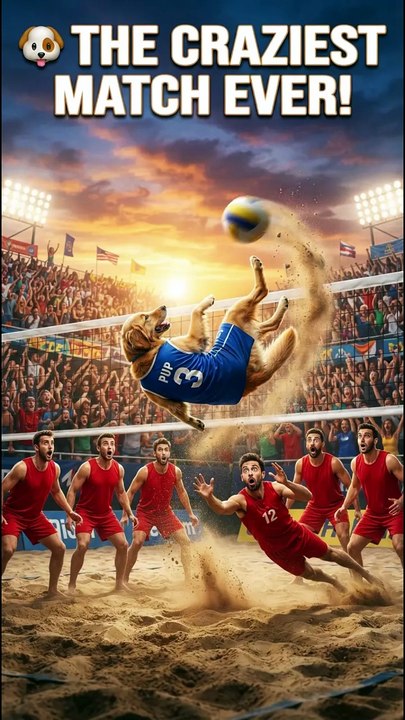 🐶🏐 Dogs vs Humans: The Ultimate Volleyball Battle! 😲 | Who Will Win? | AI Animation
