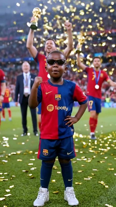 The Sweetest Celebration! ❤️ Lamine Yamal & His Younger Brother | AI Fan Recreation ⚽✨