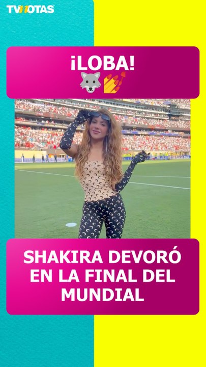 ¡Shakira roba miradas! Su ajustado look en la final del Mundial desata revuelo