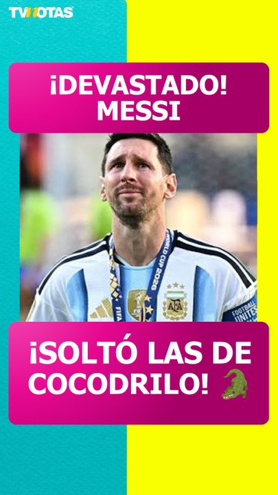 ¡Destrozado! Messi no pudo contener las lágrimas tras la derrota de Argentina