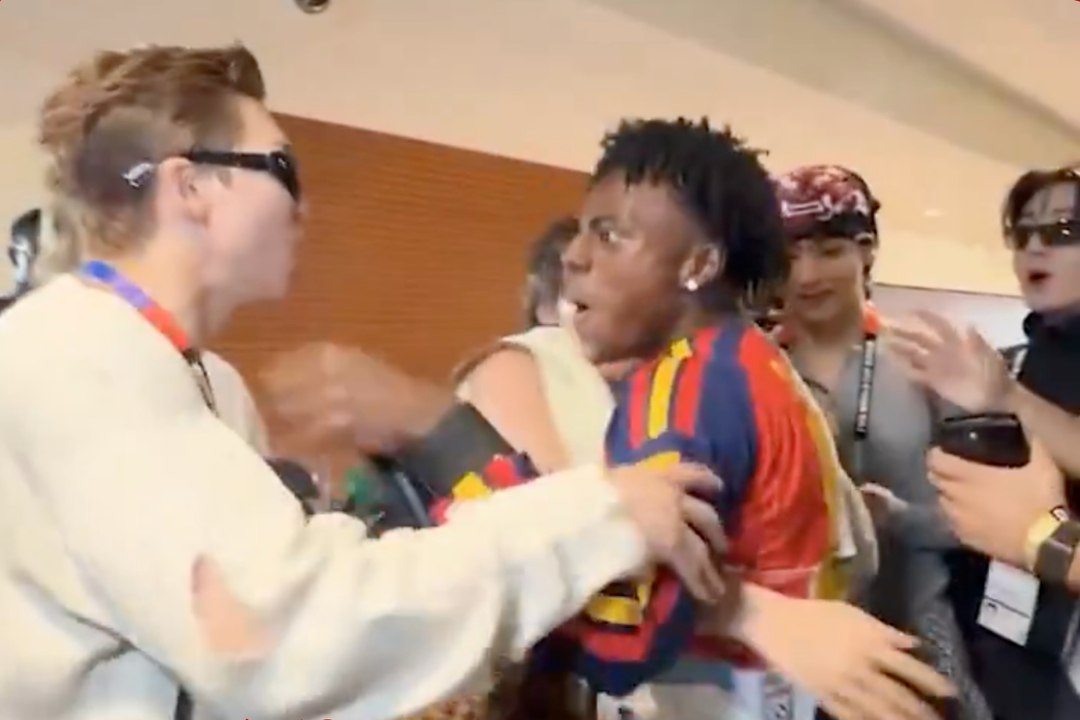 BTS nearly loses it after unexpected encounter with IShowSpeed at World Cup final