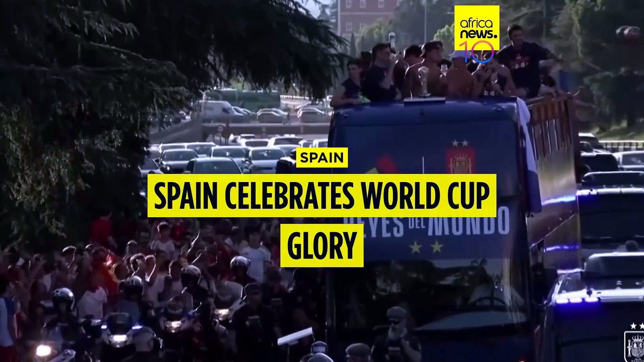 Spain celebrates World Cup glory