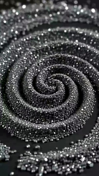Magnetic Sand Forming Mesmerizing Wave Patterns...