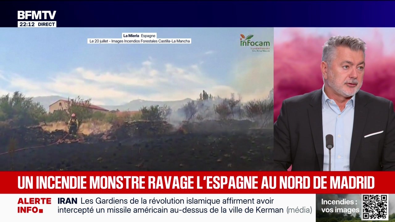 Un incendie monstre ravage l'Espagne au nord de Madrid - 20/07
