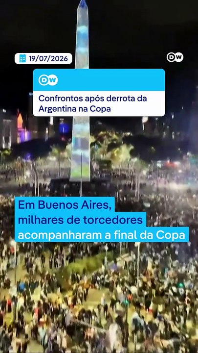 Confrontos após derrota da Argentina na Copa