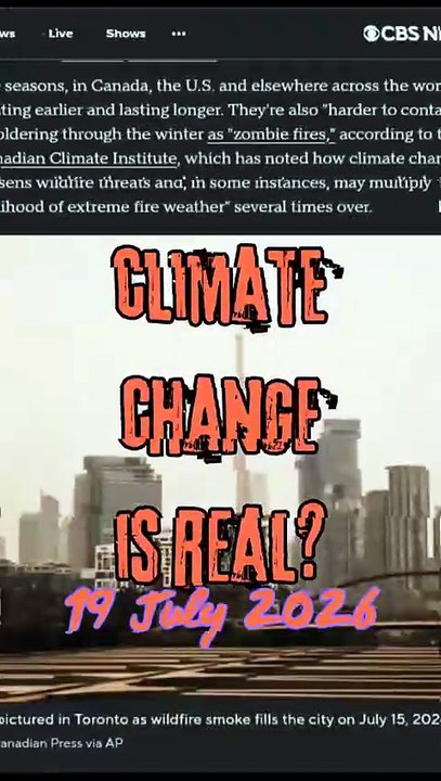 So Climate change is real after all?