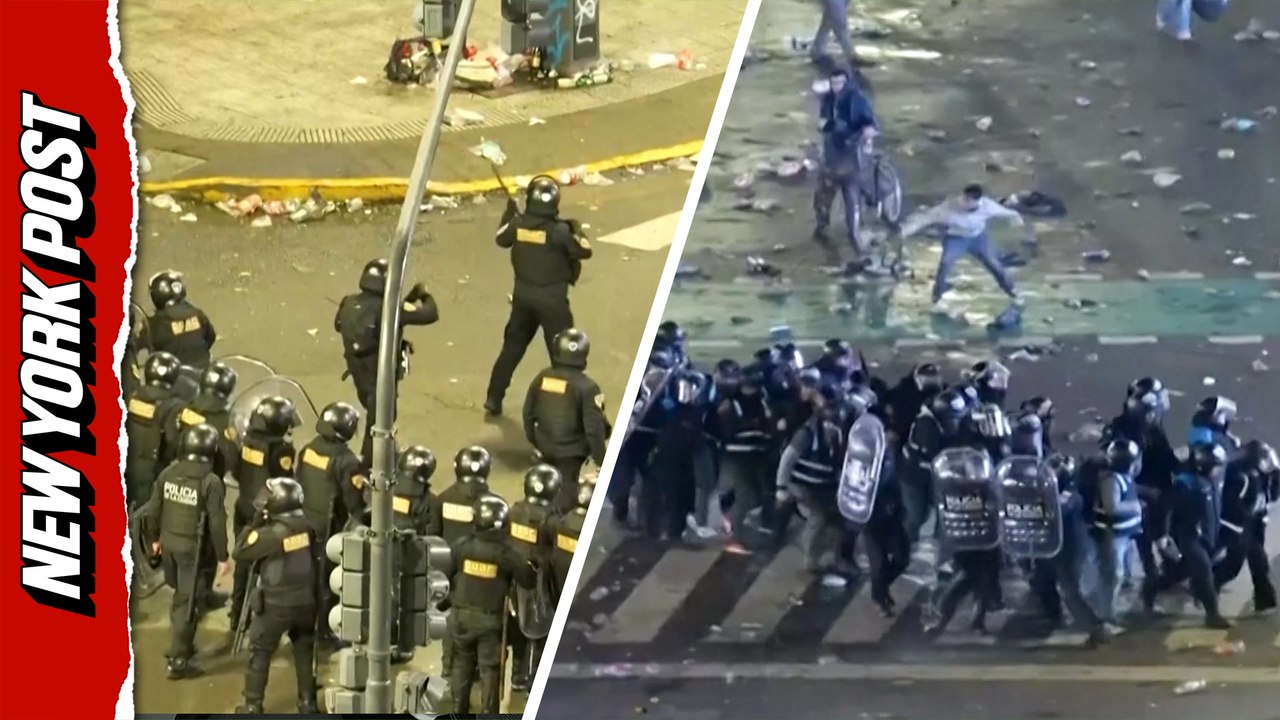 Argentina Fans Clash With Police After World Cup Final