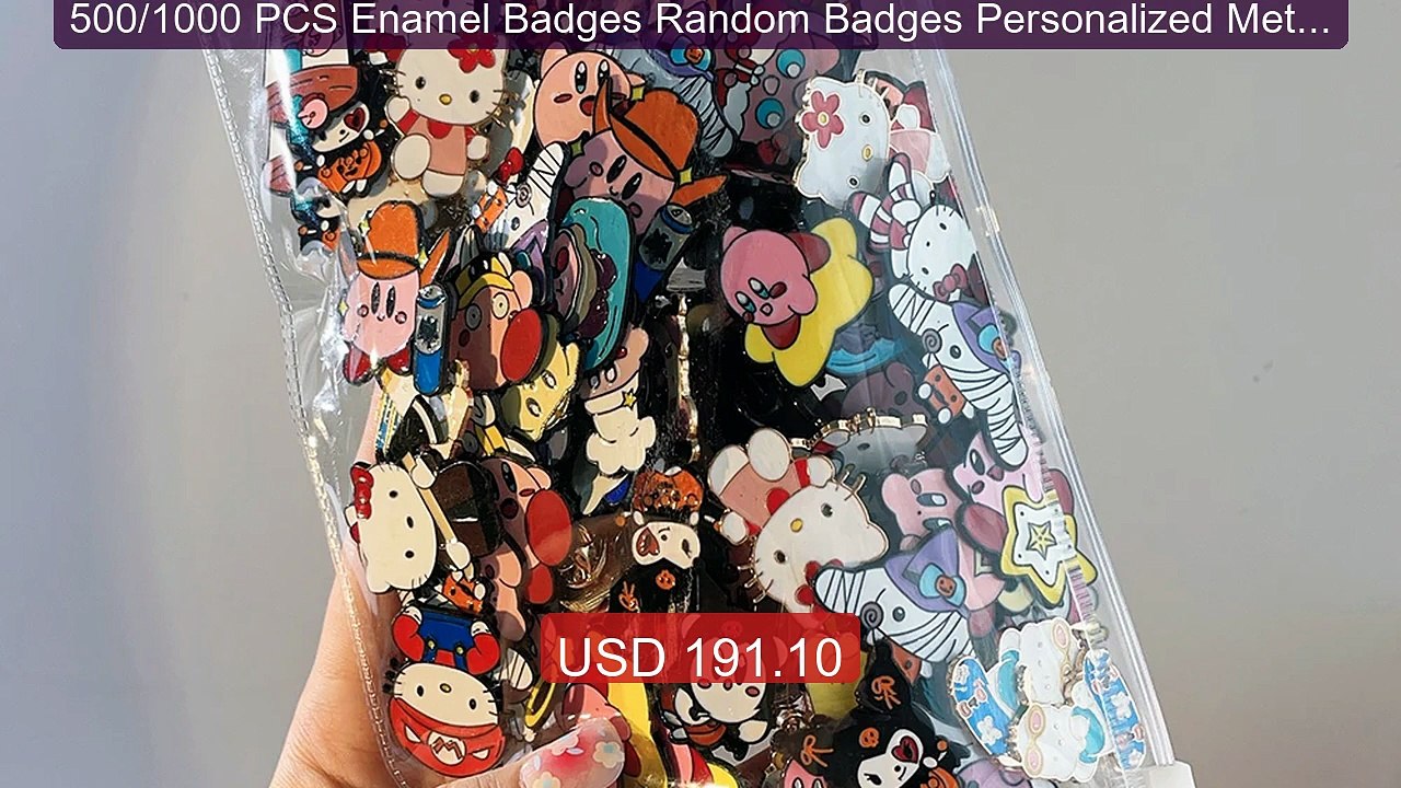 500/1000 PCS Enamel Badges Random Badges Personalized Metal Pi... -- Hot Deal 2026 | Limited Offer!