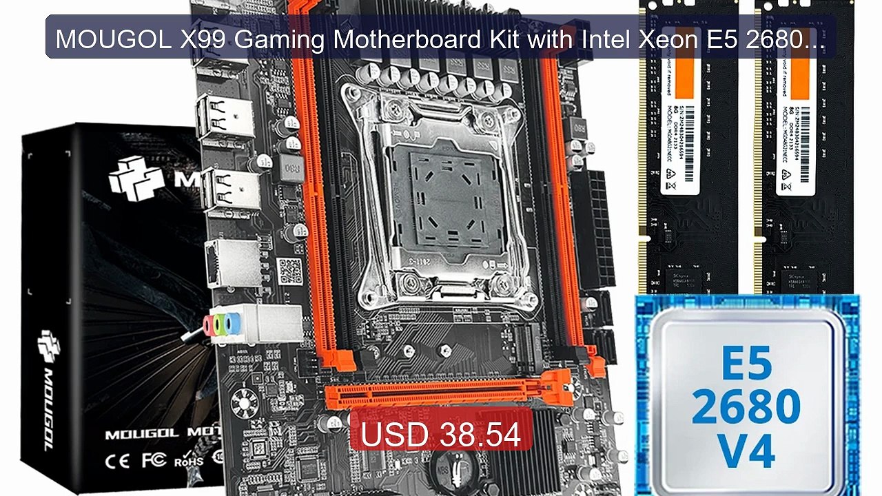 MOUGOL X99 Gaming Motherboard Kit with Intel Xeon E5 2680 V... -- Top Pick 2026 | Unbeatable Price!