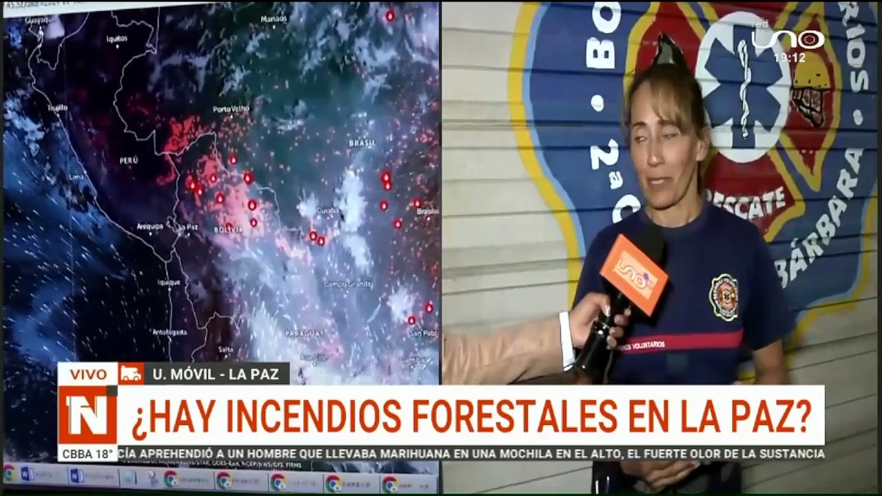 Hay incendios en La Paz