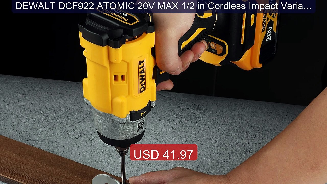 DEWALT DCF922 ATOMIC 20V MAX 1/2 in Cordless Impact Variabl... -- Top Pick 2026 | Unbeatable Price!