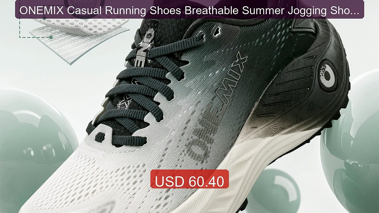 ONEMIX Casual Running Shoes Breathable Summer Jogging Shoes M... -- Amazing Value 2026 | Must Have!