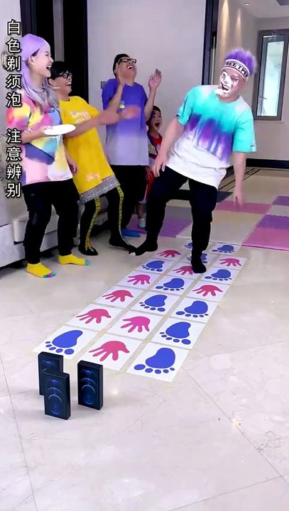 Red vs Blue Hand & Foot Challenge 😱 | Impossible Family Game | Funny Challenge 2026
