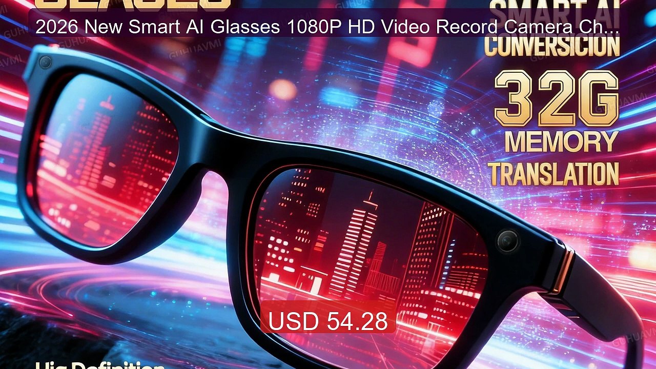 2026 New Smart AI Glasses 1080P HD Video Record Camera ChatGPT... -- Hot Deal 2026 | Limited Offer!