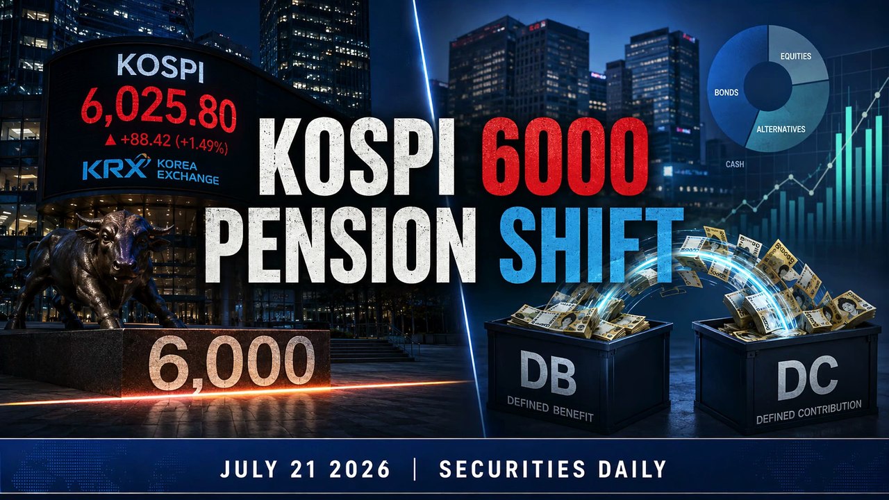 KOSPI Cuts Floor to 6,000 as Pension Money Flips From DB to DC | July 21, 2026