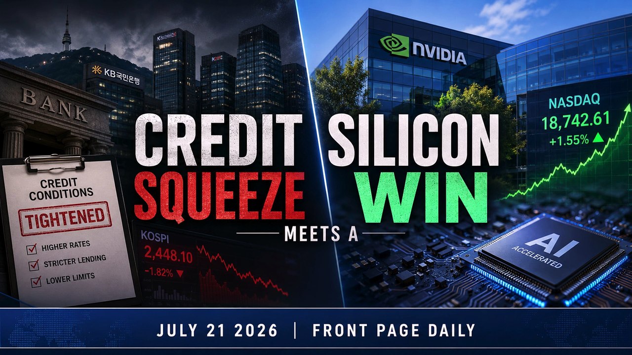 Korea's Credit Squeeze Meets a Silicon Valley Win | July 21 2026