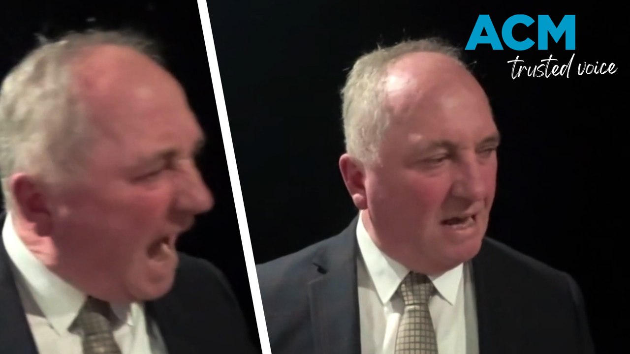 TV outburst: Barnaby Joyce yells at dog during...