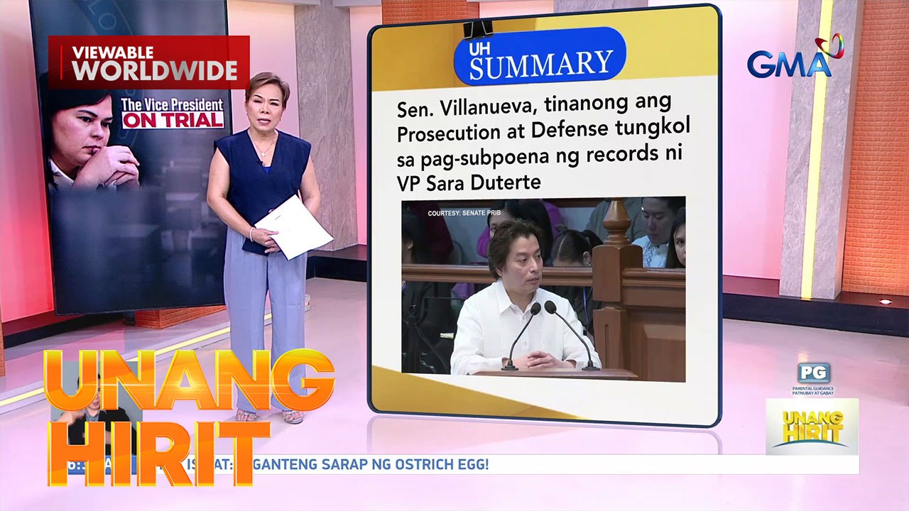 UH Summary - Day 7 ng impeachment trial ni VP Sara Duterte | Unang Hirit