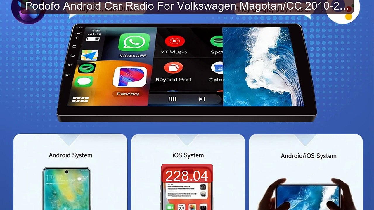Podofo Android Car Radio For Volkswagen Magotan/CC 2010-201... -- Top Pick 2026 | Unbeatable Price!