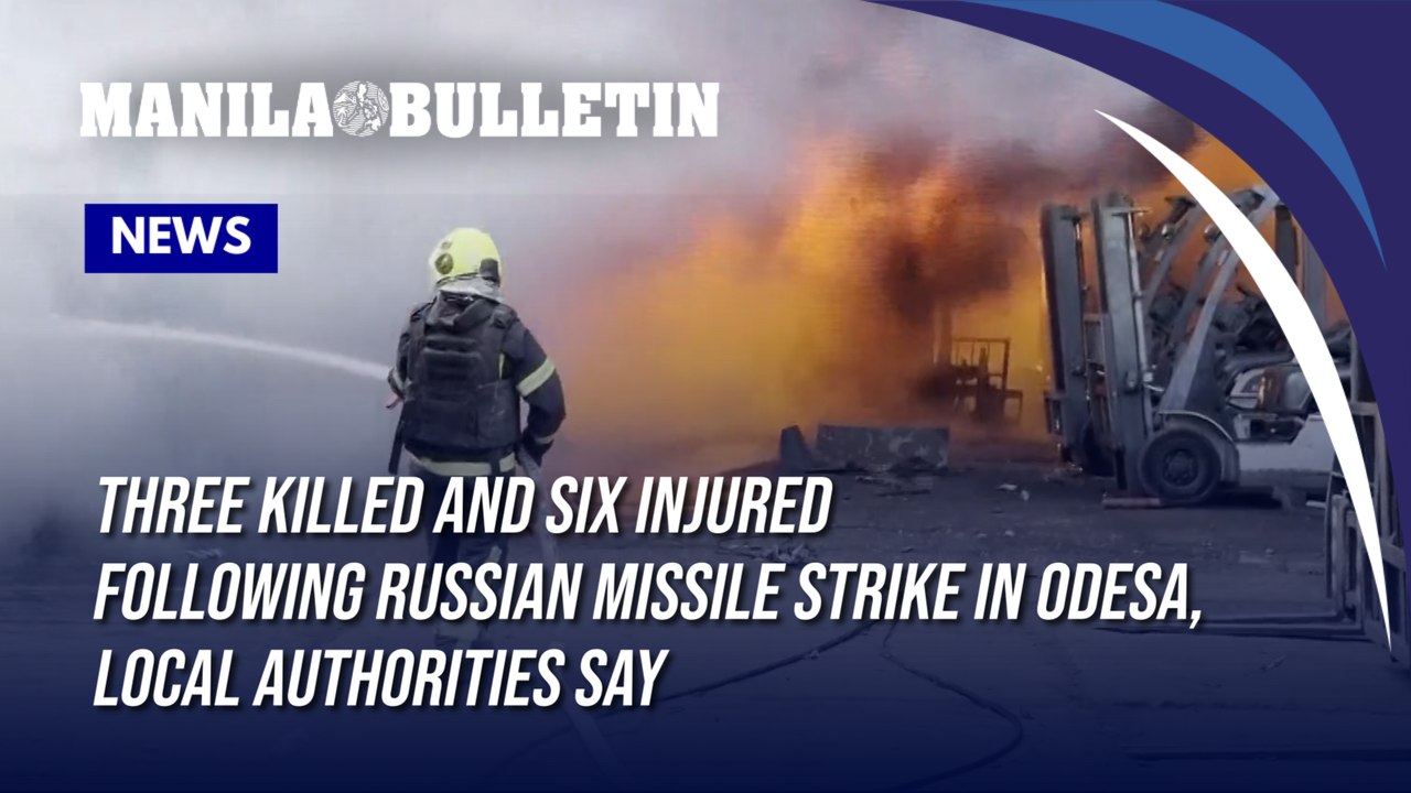 Three killed and six injured following Russian missile strike in Odesa, local authorities say