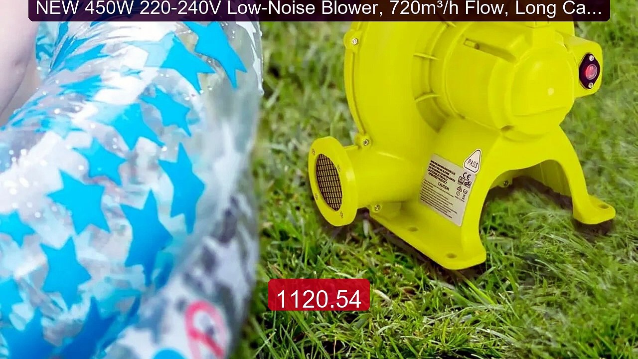 NEW 450W 220-240V Low-Noise Blower, 720m³/h Flow, Long Cable for B... -- Best Deal 2026 | Shop Now!