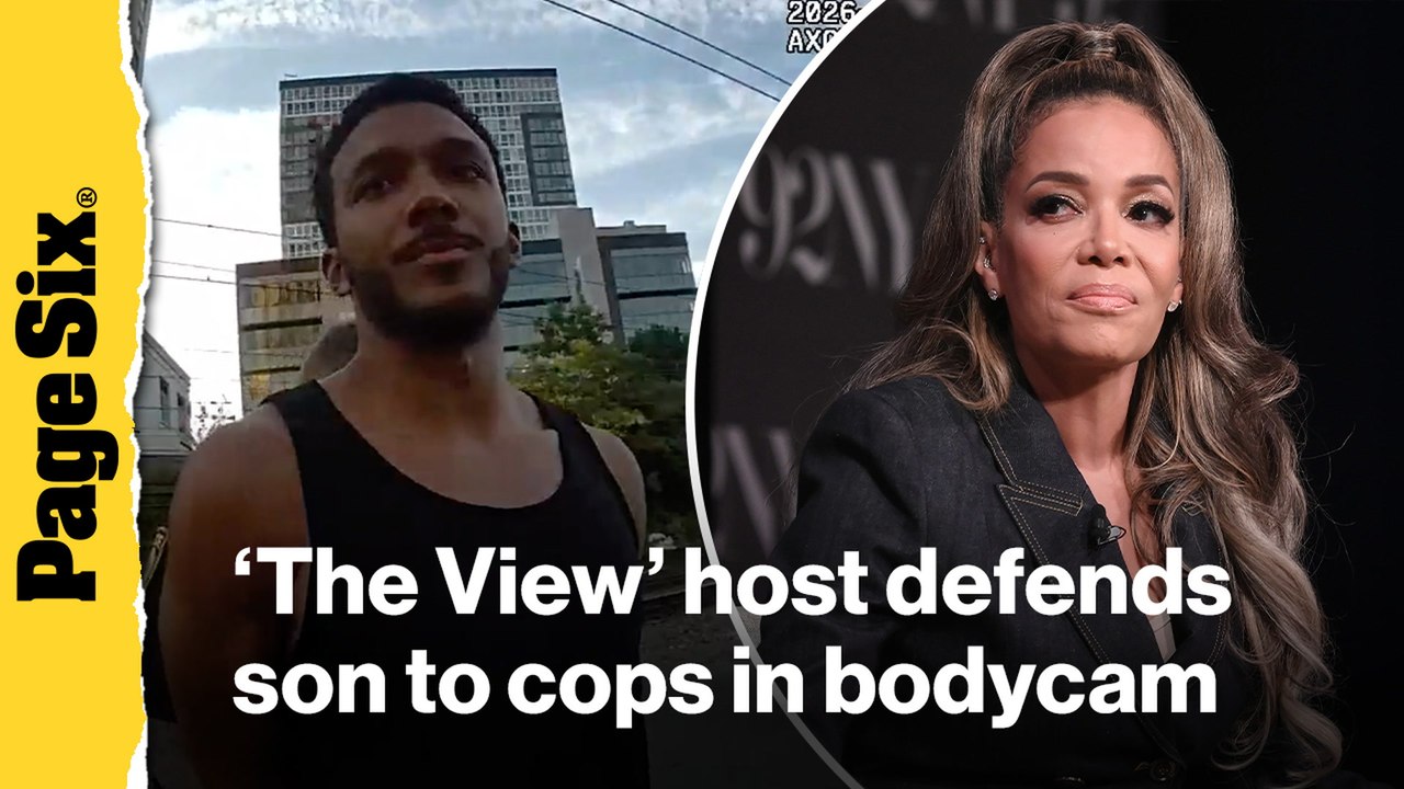 Extended bodycam footage shows Sunny Hostin trying to talk cops out of busting son for trespassing: 'I'm a former federal prosecutor'
